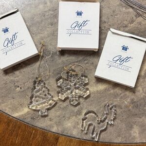 Avon Gift Collection Crystal Ornaments NIB